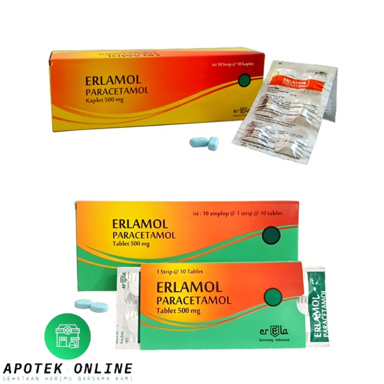 Jual Erlamol Kaplet Tablet Box Tablet Shopee Indonesia