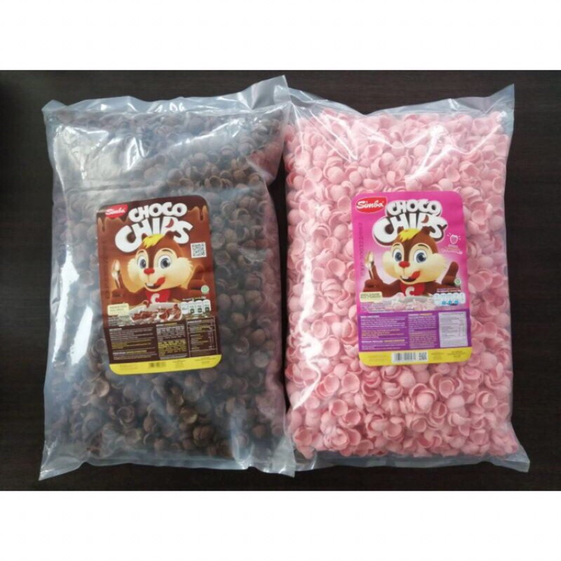 Jual COCO CRUNCH Choco Chips Simba Bulky Richeese Nabati 1Kg