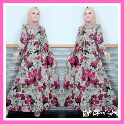 Jual Trand Model Baju Gamis Remaja Terbaru Maxi Hanna Muslimah Kekinian