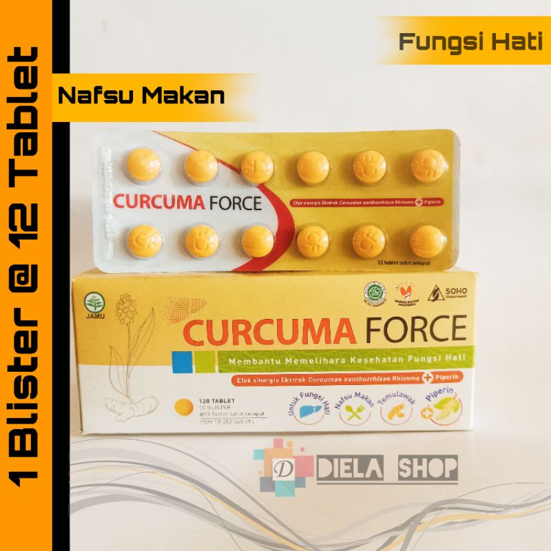 Jual Curcuma Force Strip Isi Kaplet Memelihara Kesehatan Dan