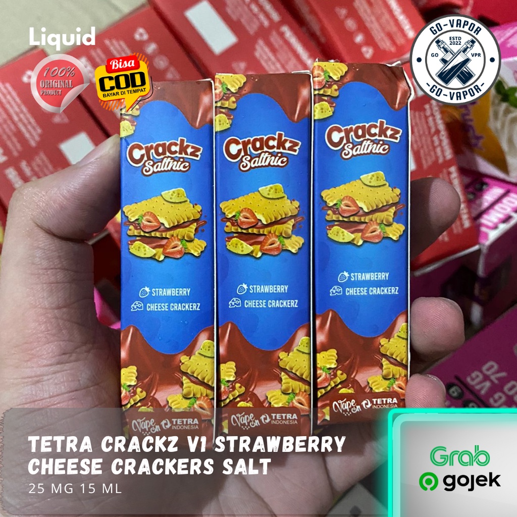 Jual TETRA CRACKZ V1 STRAWBERRY CHEESE CRACKERS SALT Shopee Indonesia