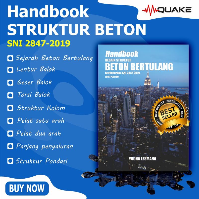Jual Handbook Desain Struktur Beton Bertulang Sesuai Sni Shopee Indonesia