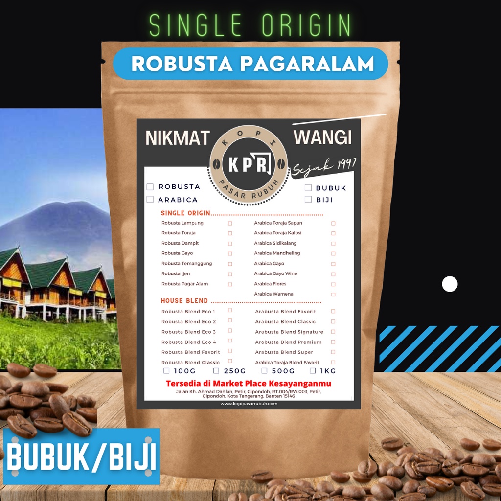 Jual Kopi Pasar Rubuh Kpr Robusta Pagaralam Shopee Indonesia