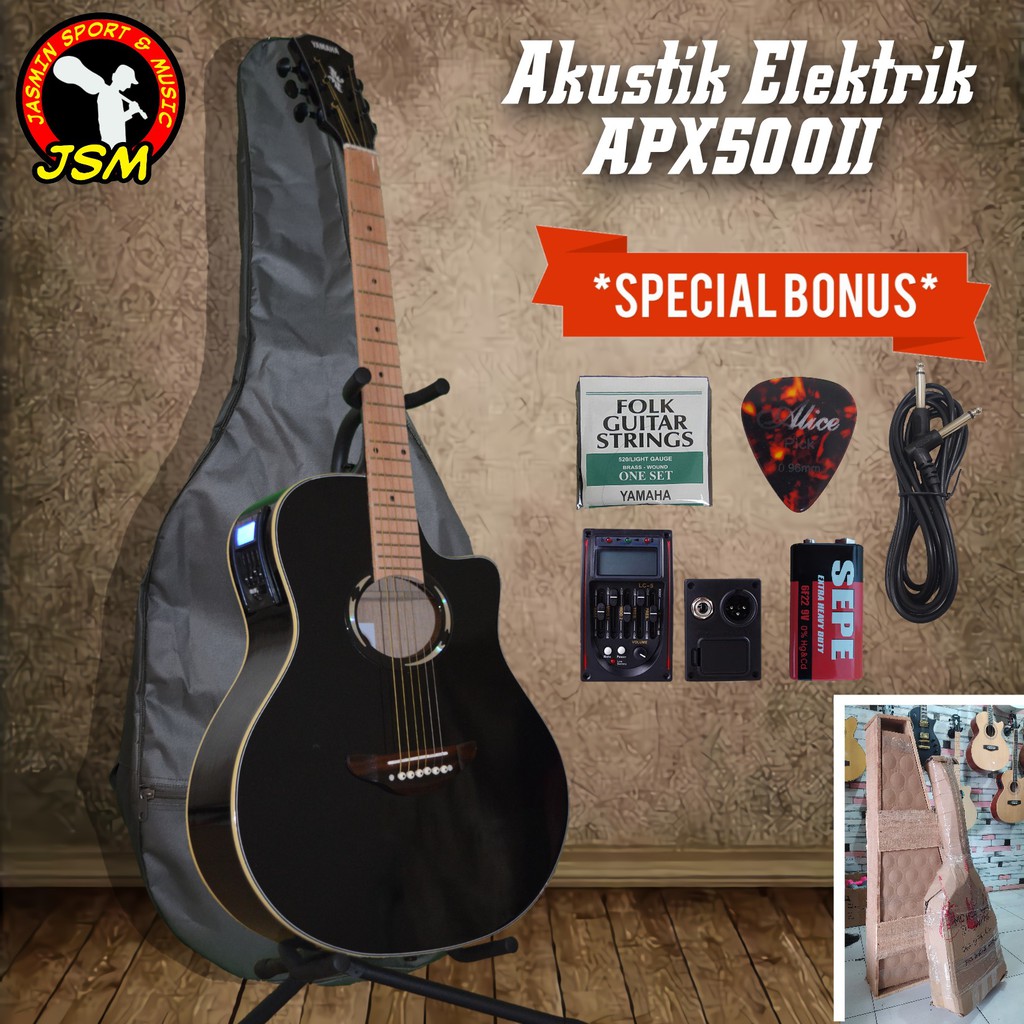 Jual Gitar Akustik Elektrik Apx Ii Maple Warna Hitam Equalizer Lc