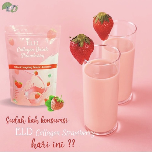 Jual Eld Collagen Drink Strawberry Minuman Kolagen Suplemen Pemutih