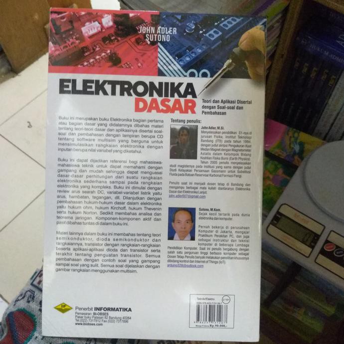 Jual Elektronika Dasar Teori Aplikasi Disertai Dengan Soal Soal