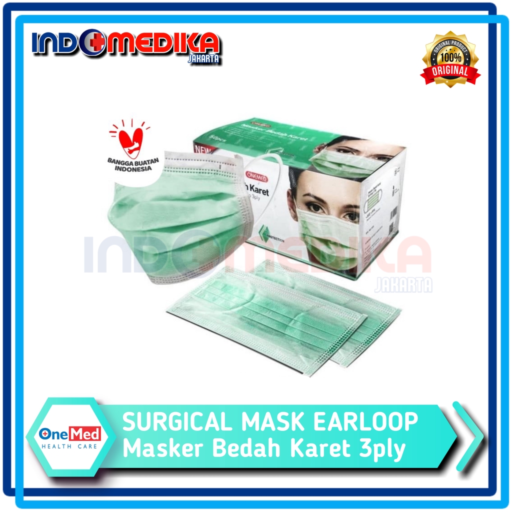 Jual Maker Bedah Karet Onemed Masker Earloop Onemed Masker Medis