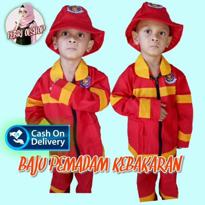 Jual BAJU PEMADAM KEBAKARAN PAKAI TOPI RIMBA Shopee Indonesia