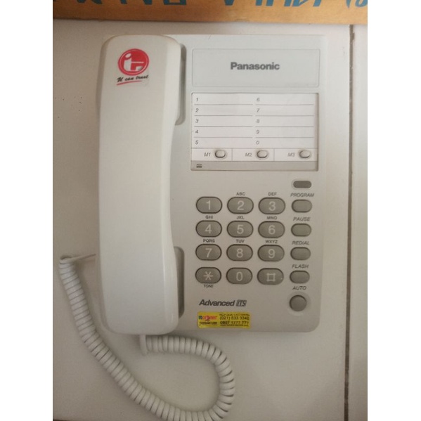 Jual Pesawat Telepon Rumah Kantor Panasonic Kx T Second Shopee