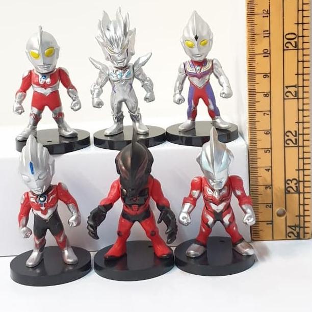 Jual Figure Ultraman Chibi Set Pcs Topper Kue Ultah Shopee Indonesia