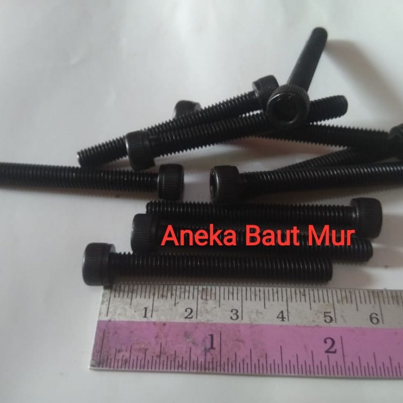 Jual Baut L Baja Hitam Ukuran M X Atau Baut Drat Panjang Cm