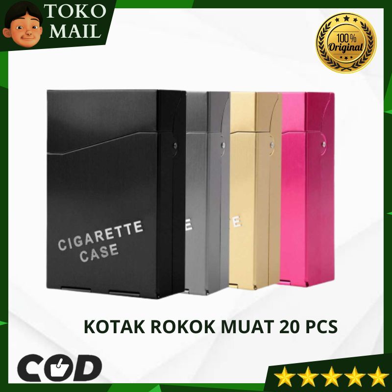 Jual COD Tempat Rokok Aluminium Kotak Wadah Box Rokok Kotak Rokok Keren