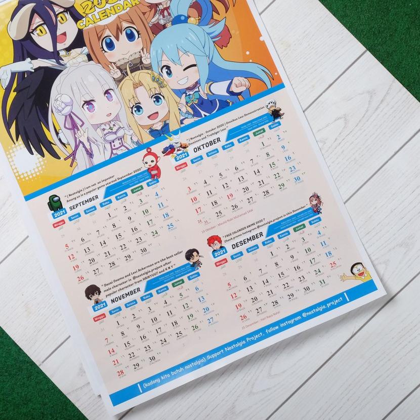 Jual CG71 Kalender Anime 2021 Shopee Indonesia