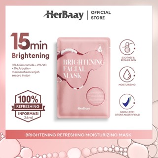 Jual Herbaay Whitening Masker Wajah Sheet Mask Mix Pcs Pcs Face