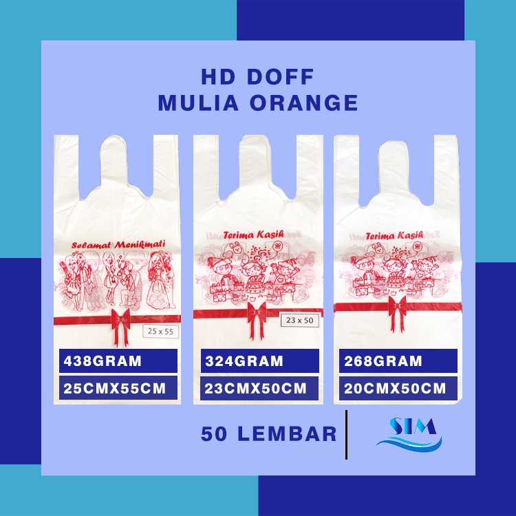 Jual Kresek Putih Hd Doff Mulia Orange Kresek Putih Kantong Kresek