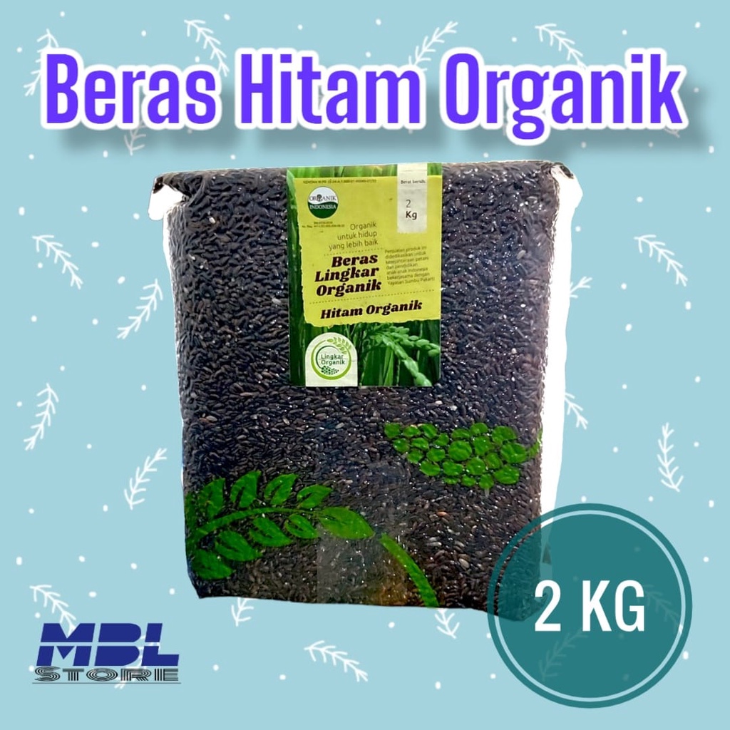 Jual Beras Hitam Organik 2 Kg Lingkar Organik Shopee Indonesia