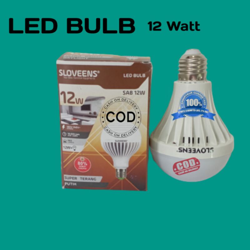 Jual LAMPU LED MURAH 12 WATT SLOVEENS LED BULB LAMPU RUMAH HEMAT