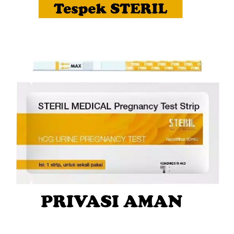 Jual Test Pack Kehamilan Tespek Steril Tespack Privasi Aman Strip