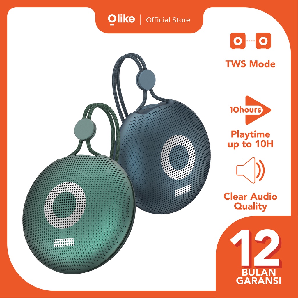 Jual Olike Portable Wireless Bluetooth Speaker Radio TWS Mode PlayTime