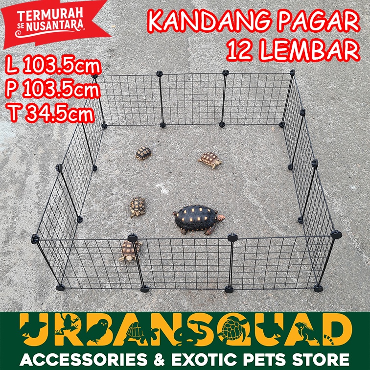 Jual Kandang Pagar Torto Lembar Sulcata Aldabra Pardalis Shopee