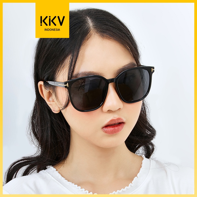 Jual Kkv Black Sunglasses Wanita Kekinian Anti Uv Anti Silau Kacamata