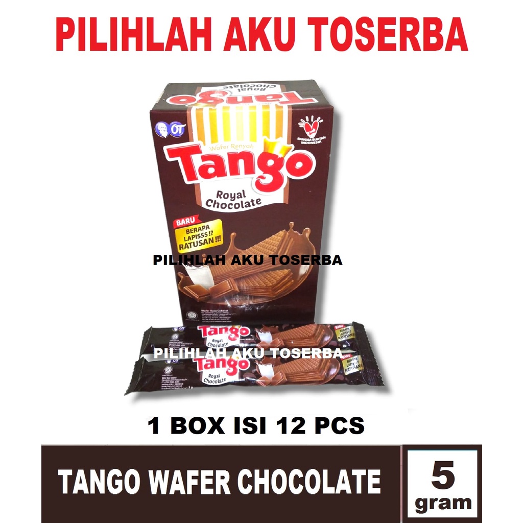 Jual Tango Wafer CHOCOLATE Isi 20 Pcs 5 Gr HARGA 1 BOX Shopee