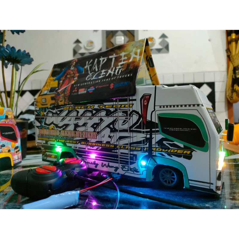 Jual TRUK OLENG MINIATUR TRUK OLENG MOBIL CAS LAMPU TERPAL Shopee