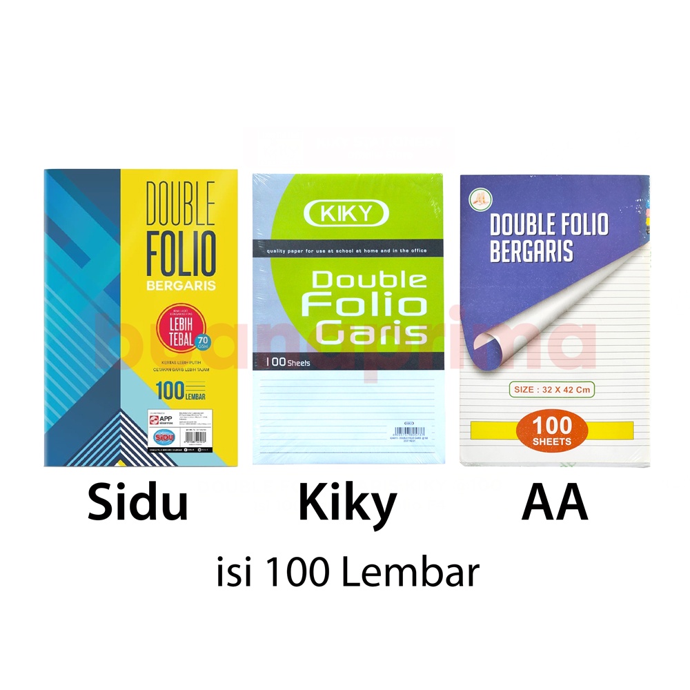 Jual Double Folio Sidu Kiky Aa Gram Isi Lembar Kertas Bergaris