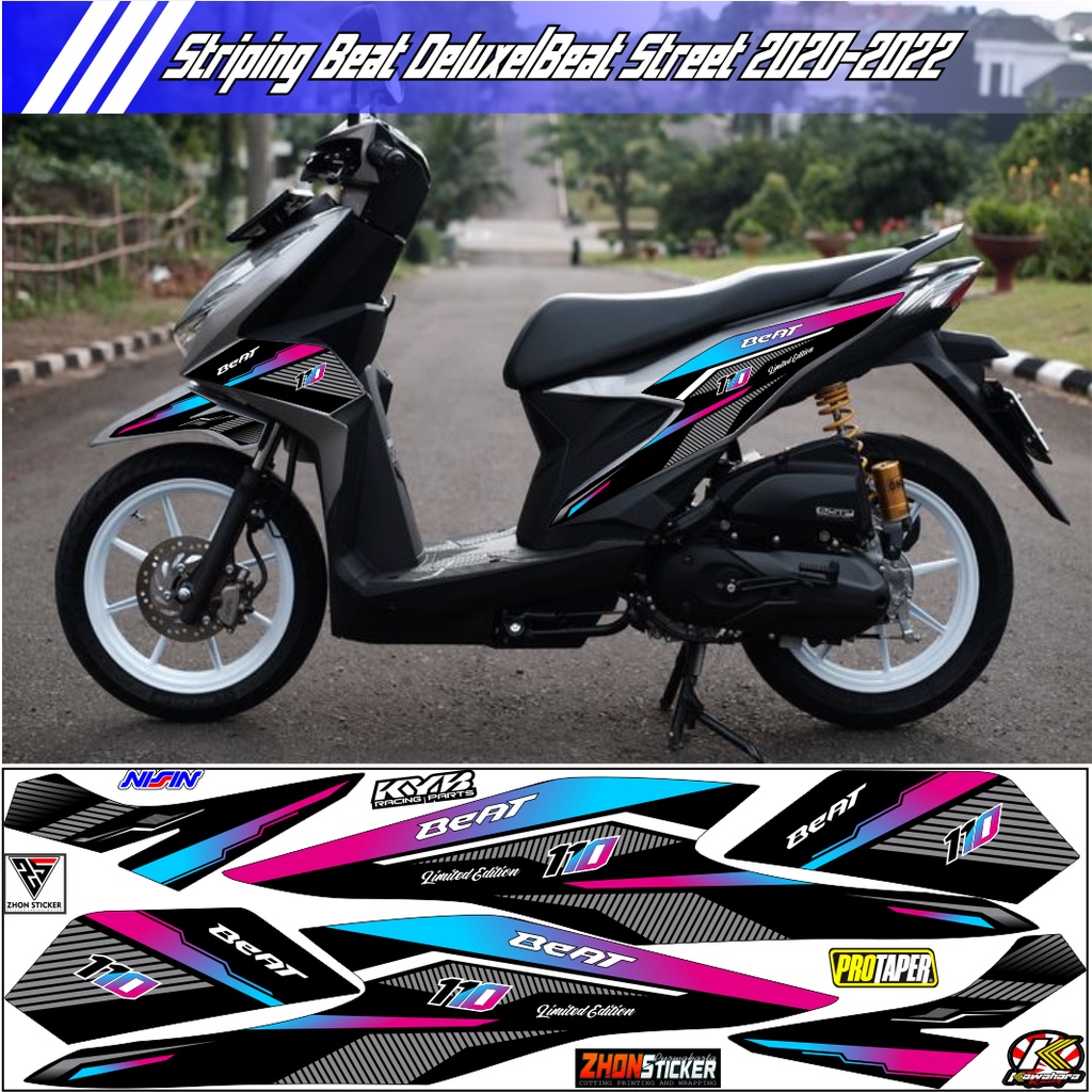 Jual Striping Variasi Honda Beat Deluxe Beat Street Sticker