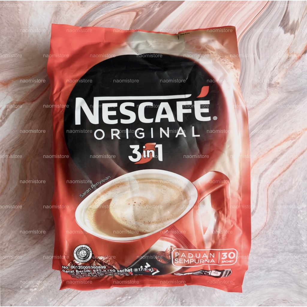 Jual Nescafe Original 3 In 1 Kopi Bubuk 30 Sachet X 17 5 Gr Shopee