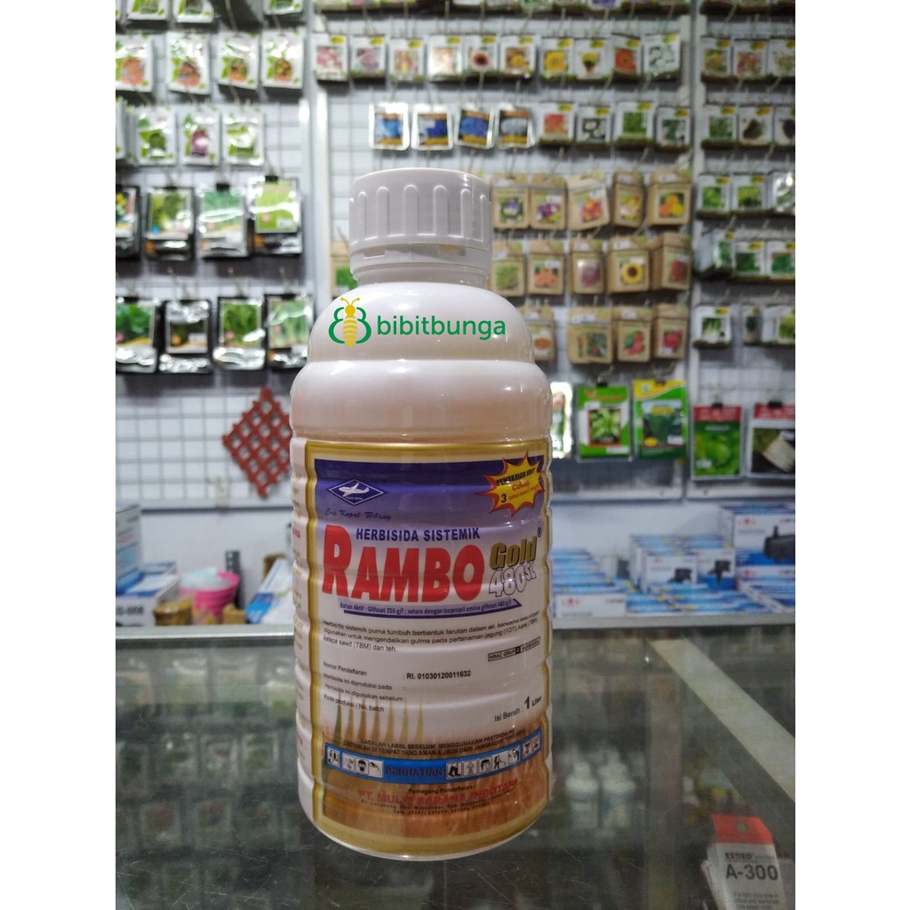 Jual Herbisida Rambo Gold 480 SL 1 Liter Obat Pembasmi Racun Rumput