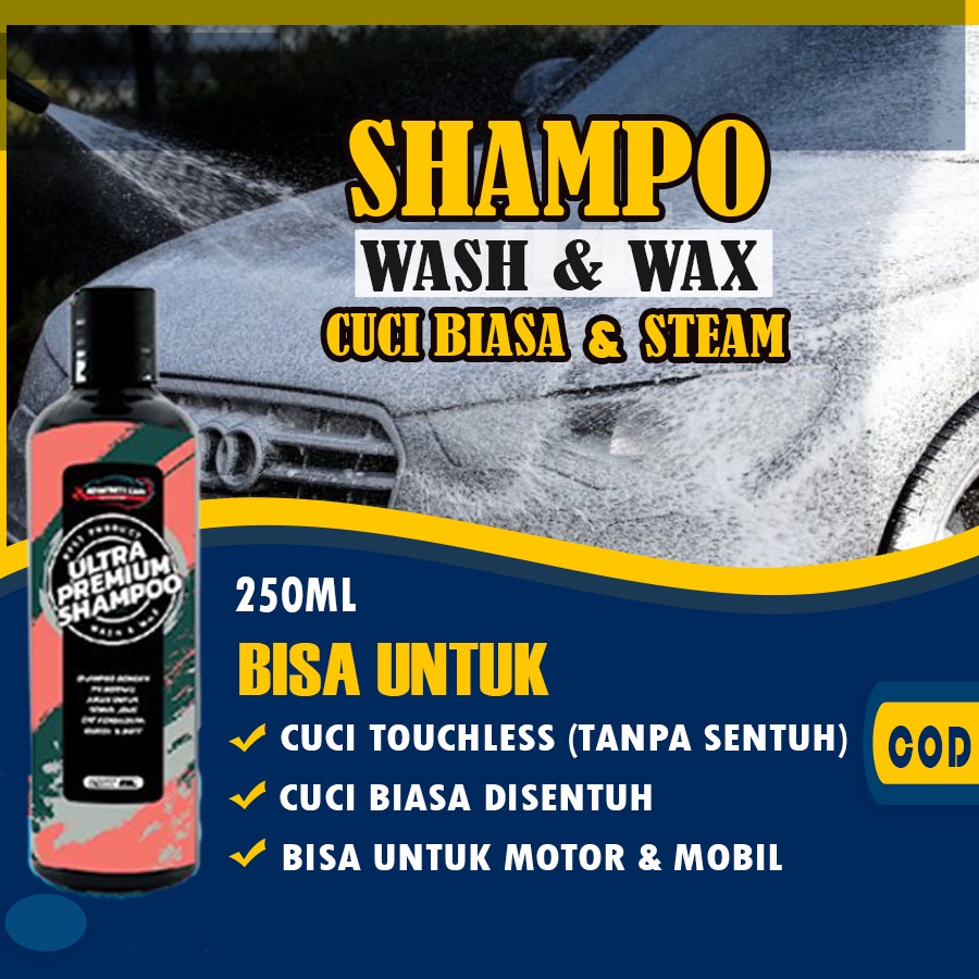 Jual Sabun Cuci Sampo Mobil Shampo Motor Wash Dan Wax AT06 Shopee