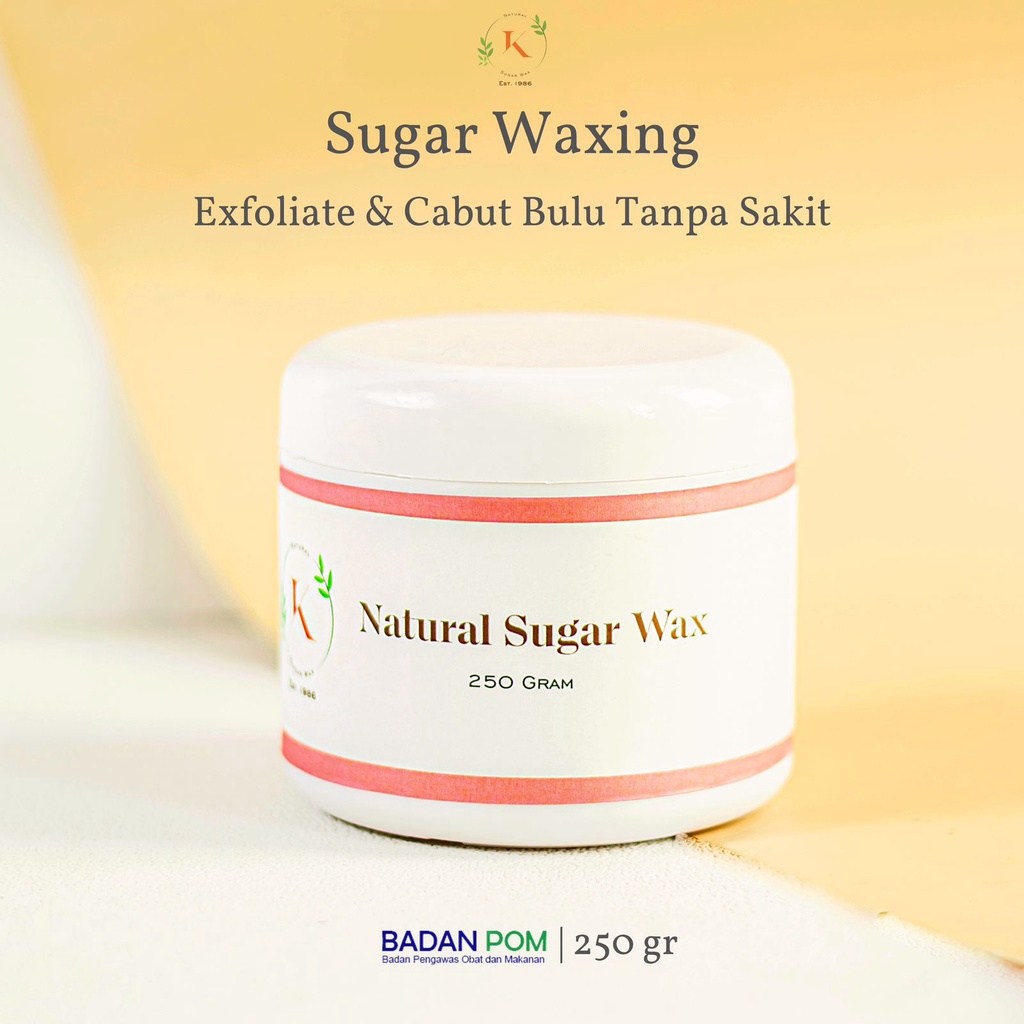 Jual K WAX Sugar Waxing 250gr Natural 100 BPOM Hair Removal