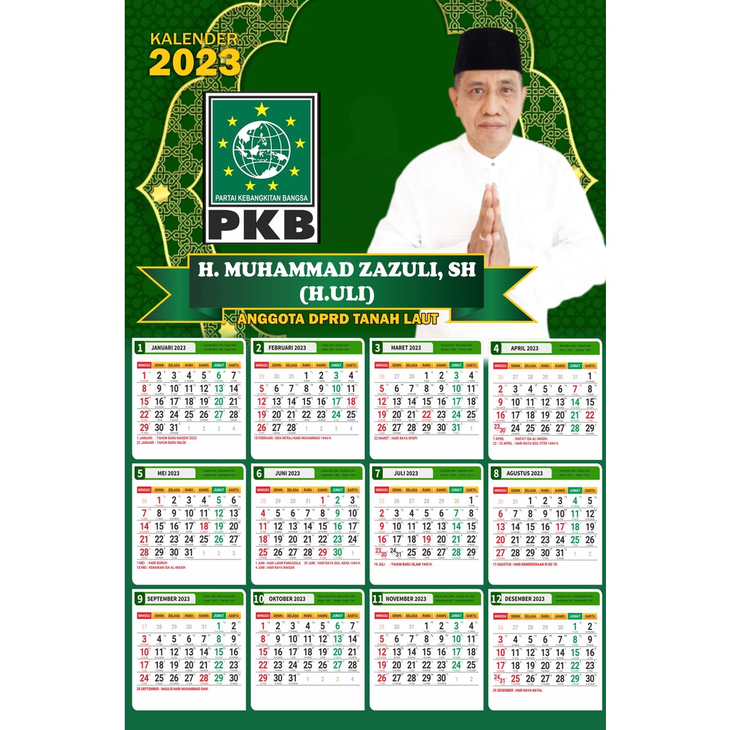 Jual Kalender Custom Halaman Jumbo X Pilakda Usaha Kegiatan