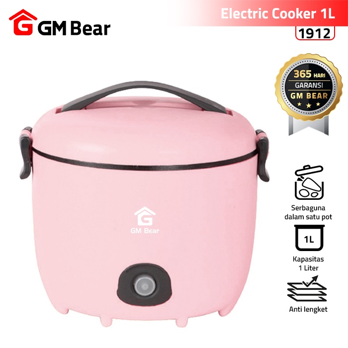 Jual GM Bear Rice Cooker Panci Listrik 2in1 Serbaguna P0437 Electric