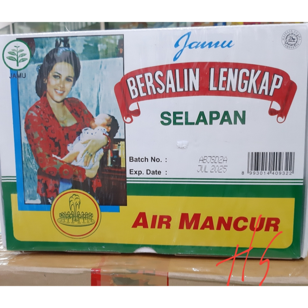 Jual Air Mancur Selapan Jamu Bersalin Kemasan Kotak Lengkap Hari