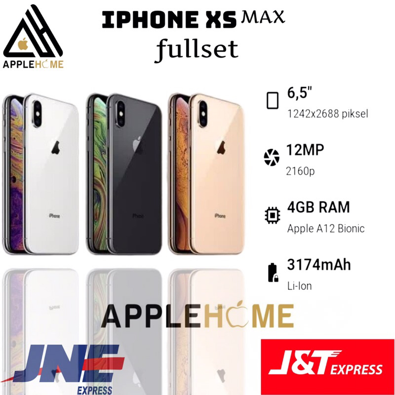 Jual IPHONE XS MAX 64GB 256GB SECOND FULSET ORIGINAL 100 BERGARANSI