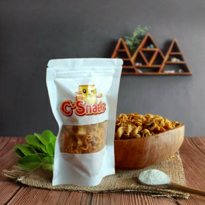 Jual Camilan Gurih Basreng Crispy Mie Kriuk Rasa Original Kemasan