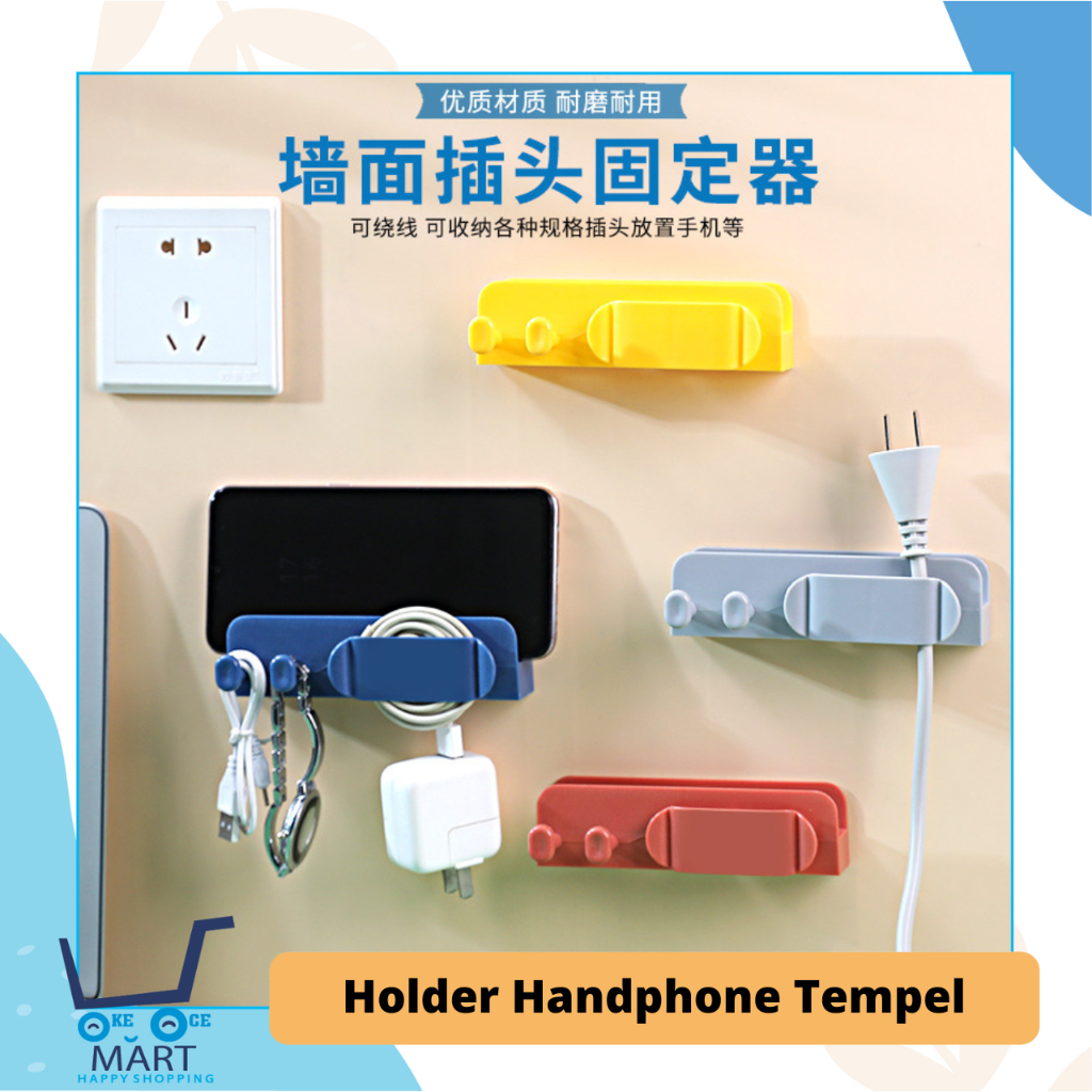 Jual 00747 HOLDER HANDPHONE TEMPEL Holder Tempel Multifungsi