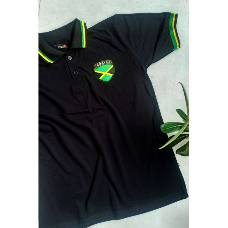 Jual Jatimaika Kaos Polo Shirt Jamaica Reggae Rasta Bob Marley Baju