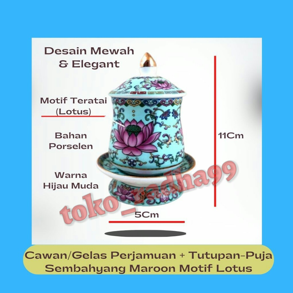 Jual Cawan Perjamuan Gelas Persembahan Puja Sembahyang Tutupan Motif