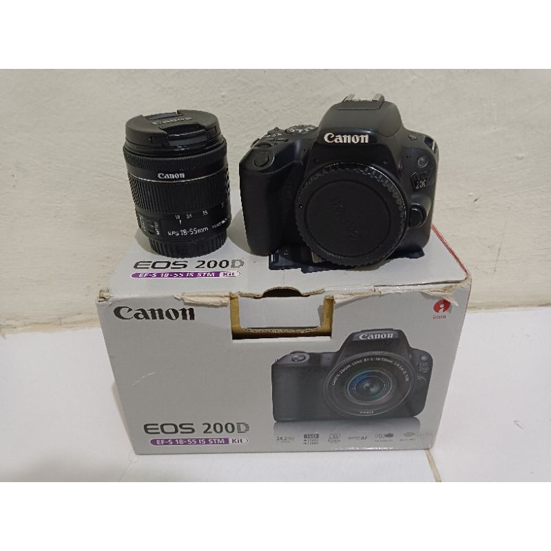 Jual Canon Eos 200d Kit 18 55mm STM Fullset Shopee Indonesia