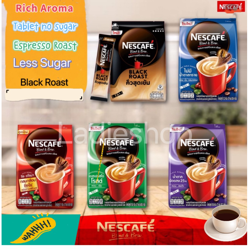 Jual Kopi Nescafe Thailand Blend And Brew Sachet Ecer Shopee