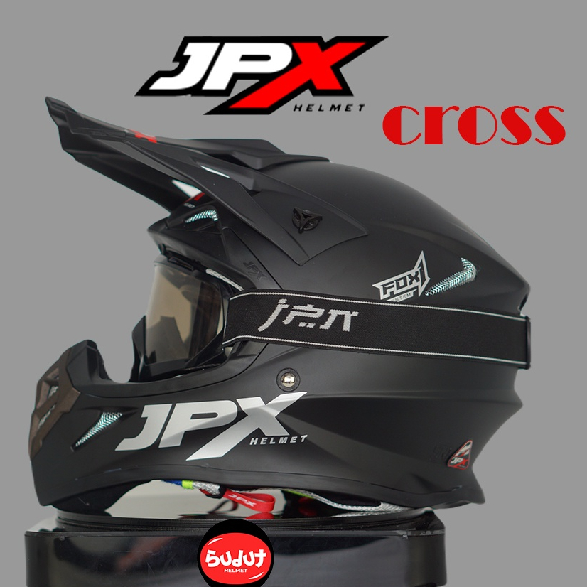 Jual HELM TRAIL CROSS JPX FOX 1 HITAM DOFF ORIGINAL SNI UNTUK REMAJA