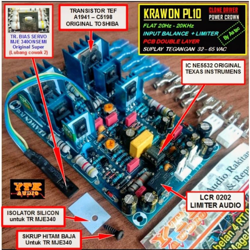 Jual Kit Drivrer Power Amplifier Krawon Pl Clone Power Buildup