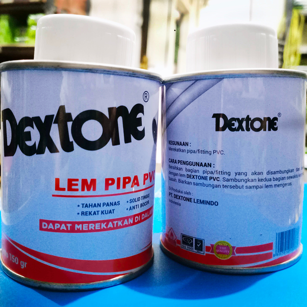 Jual Lem Pipa PVC Kaleng DEXTONE 150gr Lem Paralon Kaleng Shopee