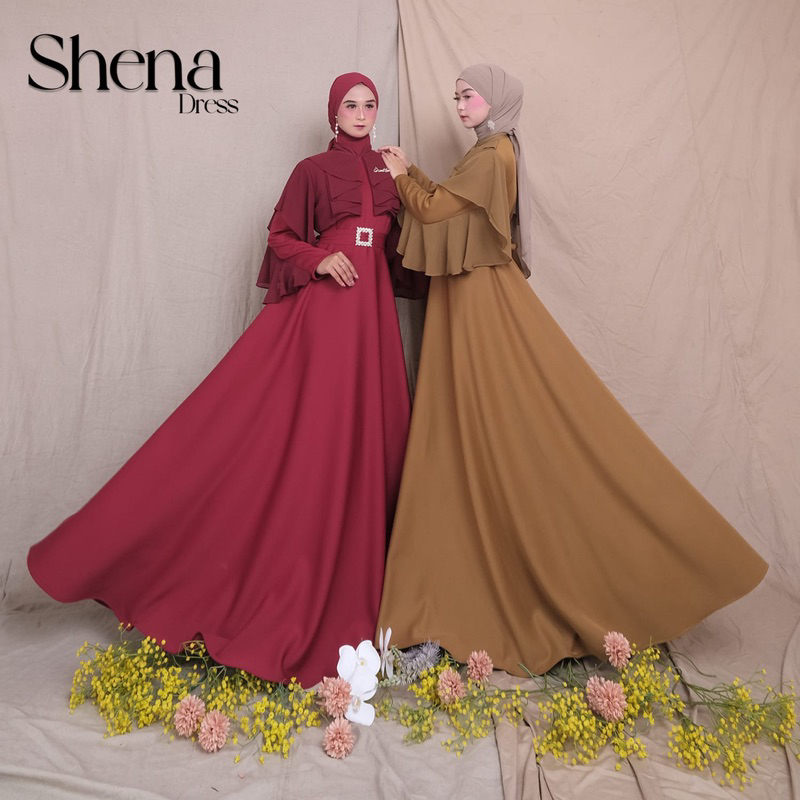 Jual NEW READY SHENA DRESS ORI MK MISS KAMI HIJAB WEDDING DRESS