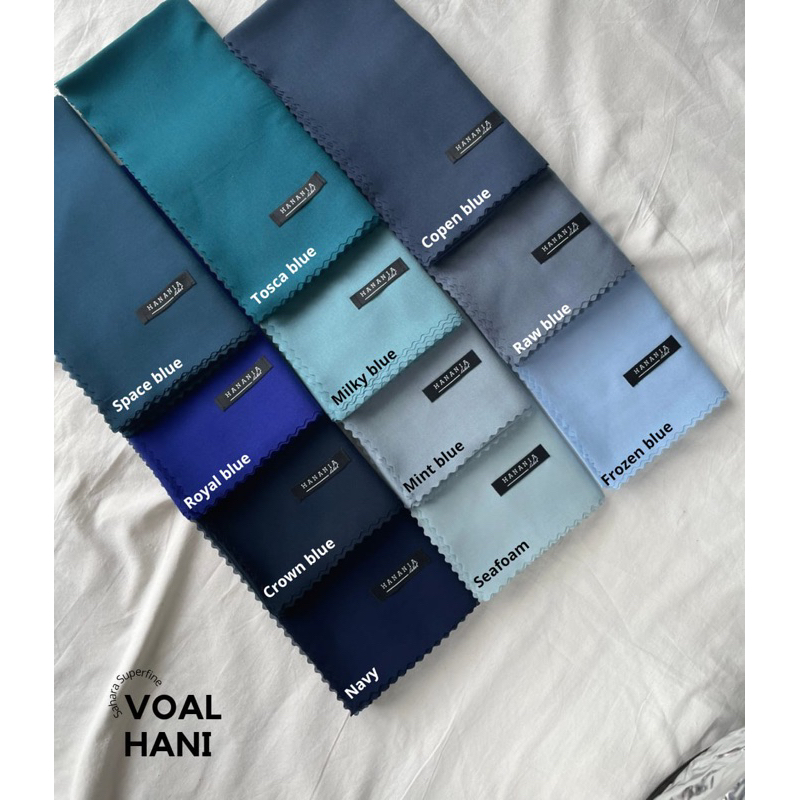 Jual Voal Hani Navy Crown Copen A Mint Blue Seafoam Raw Milky Frozen