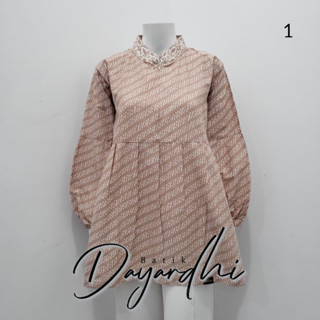 Jual Dayardhi Baju Batik Wanita Nude Batik Coklat Susu Atasan Batik