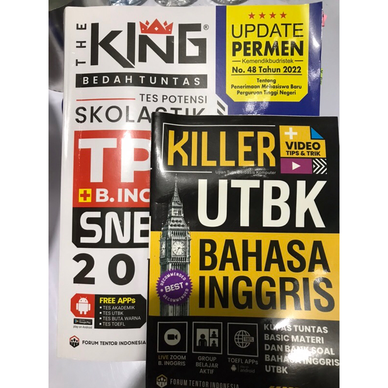 Jual PRELOVED BUKU THE KING TPS SNBT 2023 KILLER UTBK BAHASA INGGRIS